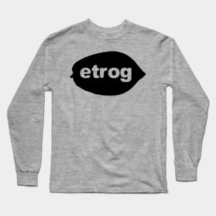 Ertog אֶתְרוֹג citron fruit in horizontal Long Sleeve T-Shirt